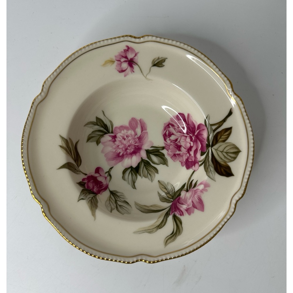 Vintage Carleton Peony fine China Floral Porcelain soup 
Bowl